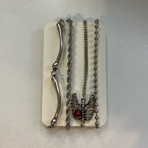 ‘Till Death Do Us Part’ Silver Stack Bracelet Set